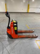 TOYOTA ELECTRIC PALLET JACK, MODEL: 7HBW23, S/N: 7HBW23-56690, 24-VOLT, *$25 LOADING FEE WILL BE ADD