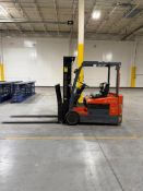 Toyota 4,000-lb. Capacity 3-Wheel Forklift, Model: 7FBEU20, S/N: 16321, 36-VOLT BATTERY, SIDESHIFT,