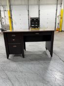(4) DESKS AND (1) CREDENZA, *$10 LOADING FEE WILL BE ADDED TO FINAL BID*