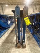 (4X) 42" X 15' 4" STRUCTURAL STEEL UPRIGHTS, 3" WIDE POSTS, (4) TIMES THE BID, *$10 LOADING FEE WILL