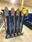 (10X) 42" X 15' 4" STRUCTURAL STEEL UPRIGHTS, 3" WIDE POSTS, (10) TIMES THE BID, *$30 LOADING FEE WI