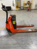 TOYOTA ELECTRIC PALLET JACK, MODEL: 7HBW23, S/N: 7HBW23-43325, 24-VOLT, *$25 LOADING FEE WILL BE ADD