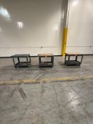 (3x) 2-LEVEL PLASTIC CARTS, *$10 LOADING FEE WILL BE ADDED TO FINAL BID*