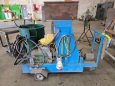 Conrac Brazing Machine on Cart, Model 9275EF, 70 KVA, 7.1 Max Sec V., Footswitch, Spare Head & Parts