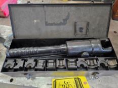 A Hydraulic Hand Compression Crimping Tool in Case w/ Crimp Dies