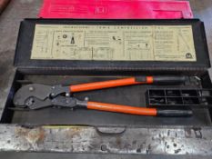 Hydraulic Hand Compression Crimping Tool in Case, Model TBM-8