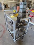 Hydraulic Crimper w/ Power Unit on Cart w/ Dies in Case