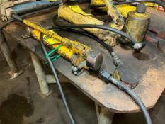 Enerpac Hydraulic Pump w/ Approximately 5 Ton Hydraulic Jack