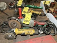 (1) Milwaukee 6" & (1) DeWalt 4" Electric Grinders