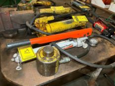 Power Team Hydraulic Pump w/ Enerpac 50 Ton Hydraulic Jack