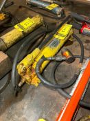 Enerpac P-80 Hydraulic Pump w/ Approximately 5 Ton Hydraulic Jack