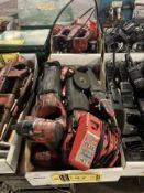 Lot of Milwaukee Cordless Hand Tools consisting of Reciprocating Saws, Impact Gun, Grease Gun, etc.