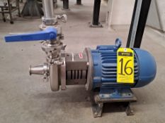 Lot of 2 Pumps, includes: (1) WEG Pump, Model 00336EDT3EM182TW, 3 Hp, 230/460 V, 60 Hz; (1) WEG wat
