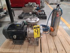 Lot of 3 Pumps, includes: (1) DAYTON centrifugal pump, Model F24-7.5, 7.5 Hp, 60 Hz, 230 V, 3450 RP