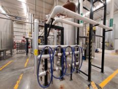 Lot of pipeline, includes: carbon steel steam pipe of 2 1/2“ pipe, approx. 70 linear meters; includ