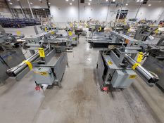 2 SCHMIDT MACHINE industrial pillow filling machines, Model CM-110, 120 V, 5 A, single-phase, measu