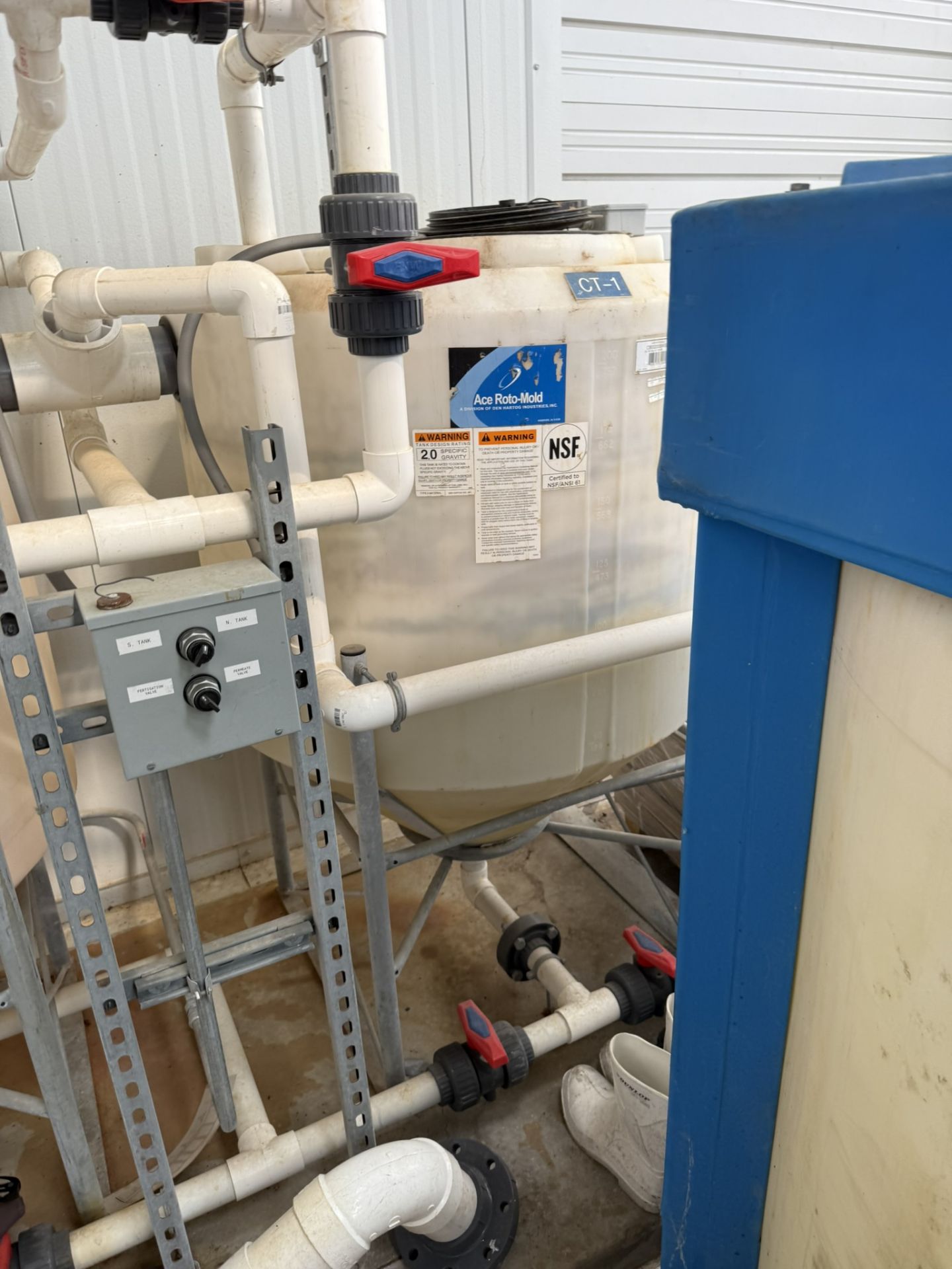 Fertigation System Includes Plastic Storage Tank, 200 Gallons, Cone ...