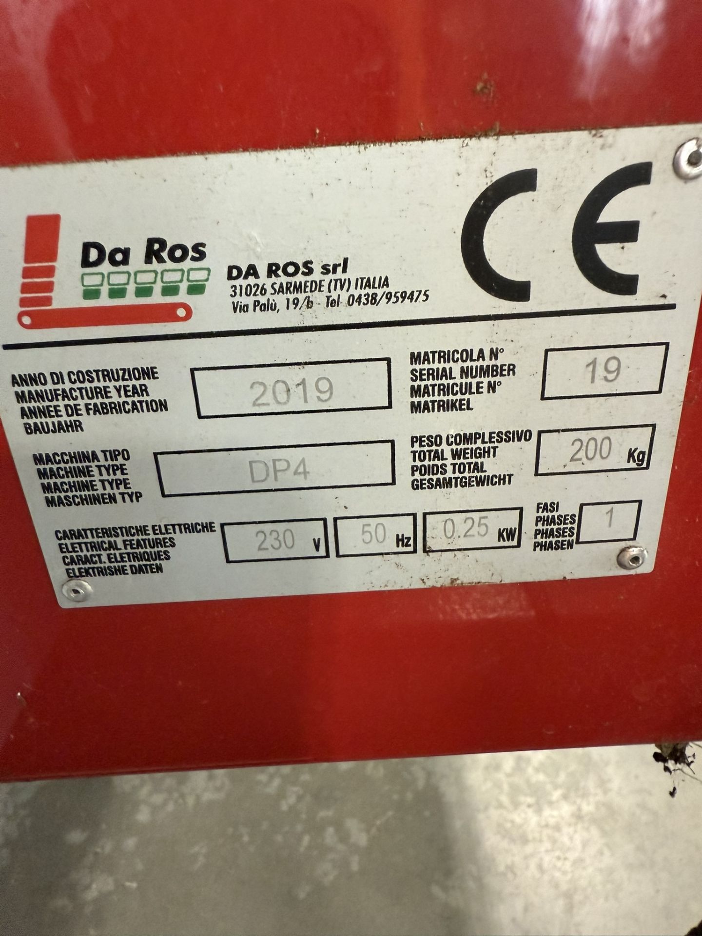 2019 Da Ros Srl Model LR600 Drum Seeder, Includes 2019 De Ros SRL Model DP4 Destack | Rig Fee $525 - Image 11 of 24