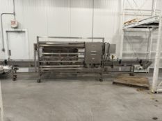 2019 OHLSON Model SLCIC-SS-TS-4 4 station Bagger, Stainless Steel Lug Chain Approx 6" W, Lugs are Ap