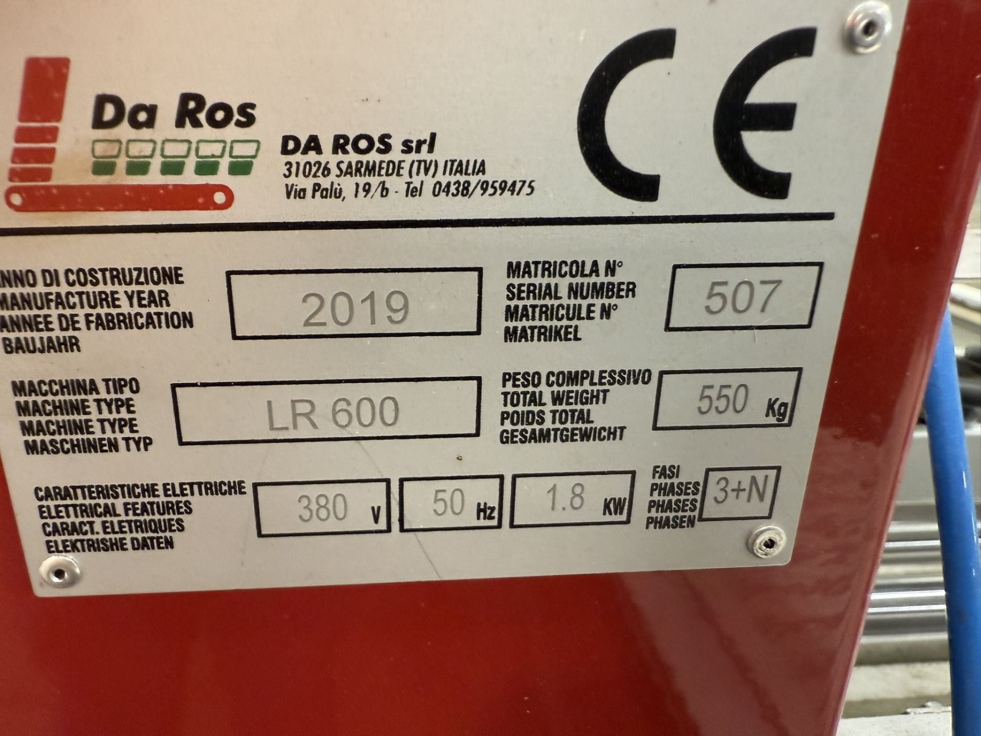 2019 Da Ros Srl Model LR600 Drum Seeder, Includes 2019 De Ros SRL Model DP4 Destack | Rig Fee $525 - Image 24 of 24