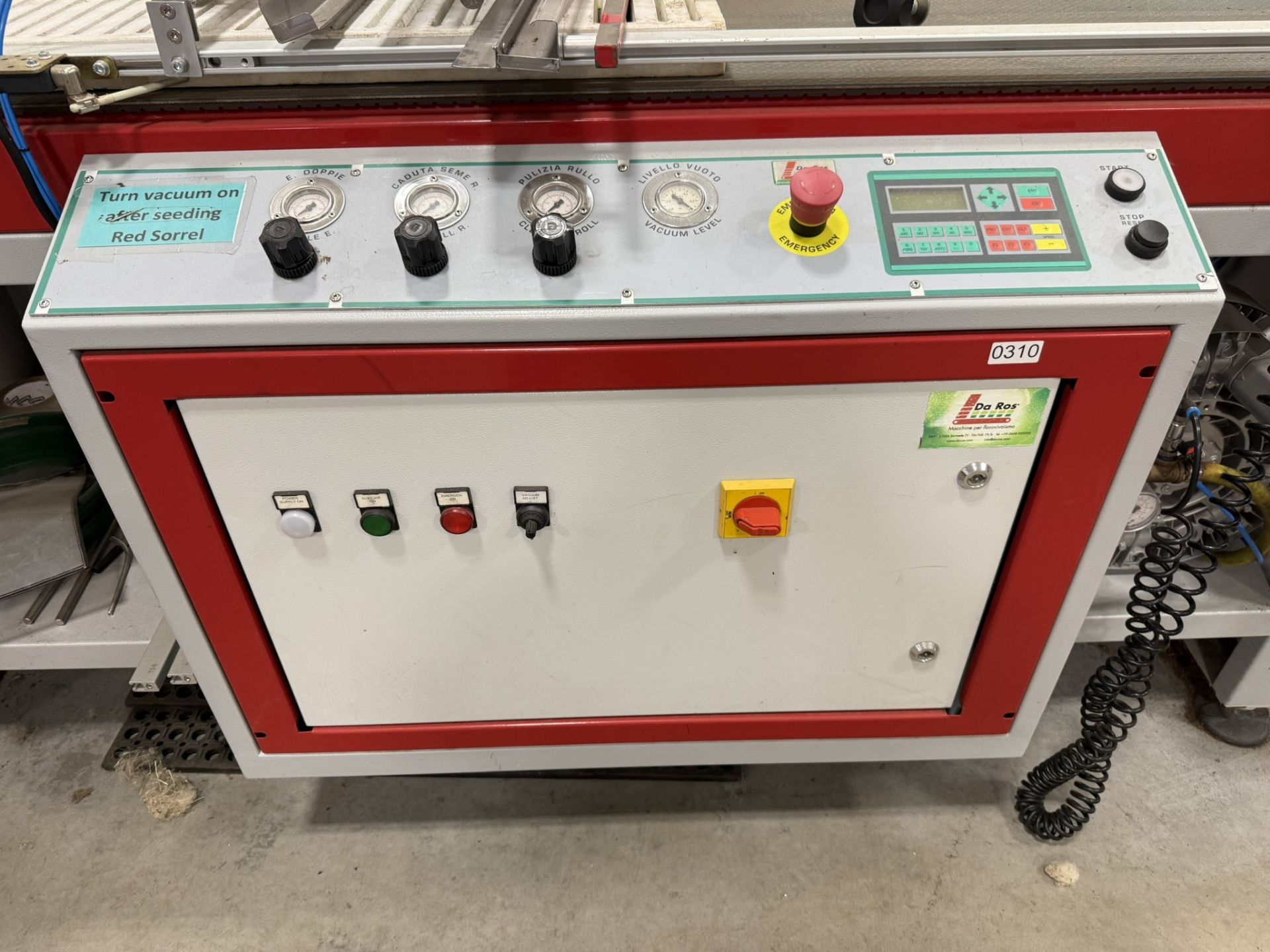 2019 Da Ros Srl Model LR600 Drum Seeder, Includes 2019 De Ros SRL Model DP4 Destack | Rig Fee $525 - Image 16 of 24