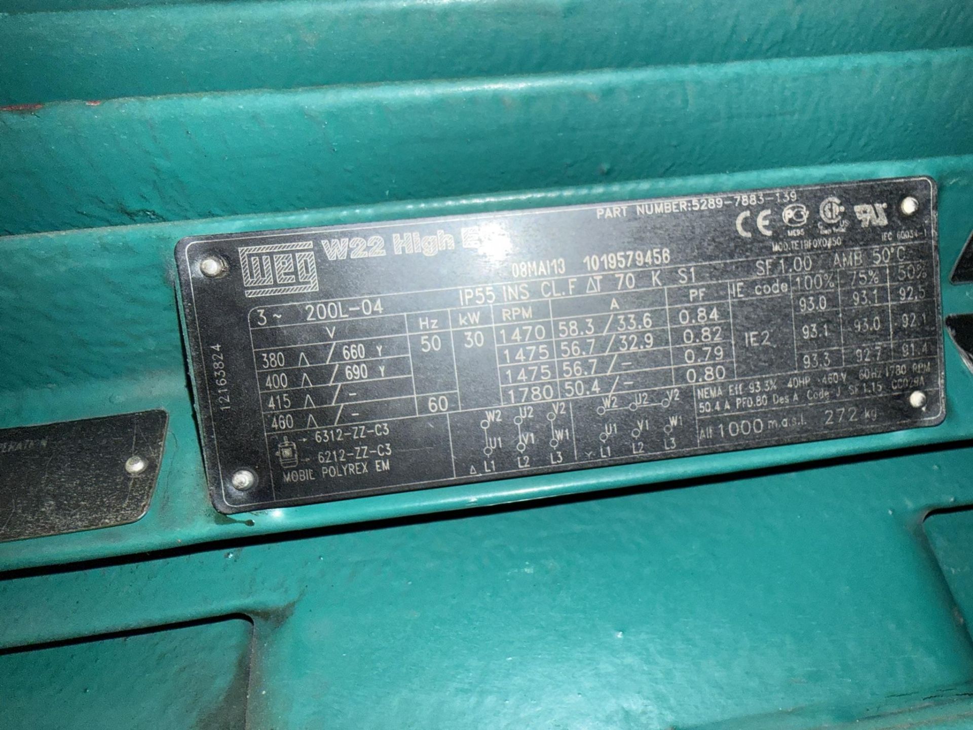 2013 GEA Westfalia Model GSC60-06-077 Centrifuge, 30 KW, 1780 RPM, 480 V, S#9065-84 | Rig Fee $650 S - Image 5 of 14