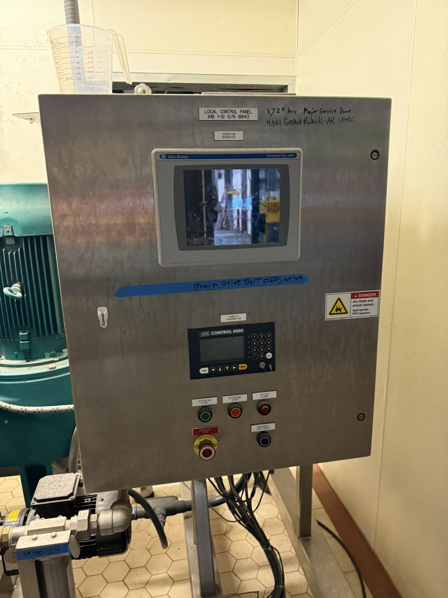 2013 GEA Westfalia Model GSC60-06-077 Centrifuge, 30 KW, 1780 RPM, 480 V, S#9065-84 | Rig Fee $650 S - Image 10 of 14
