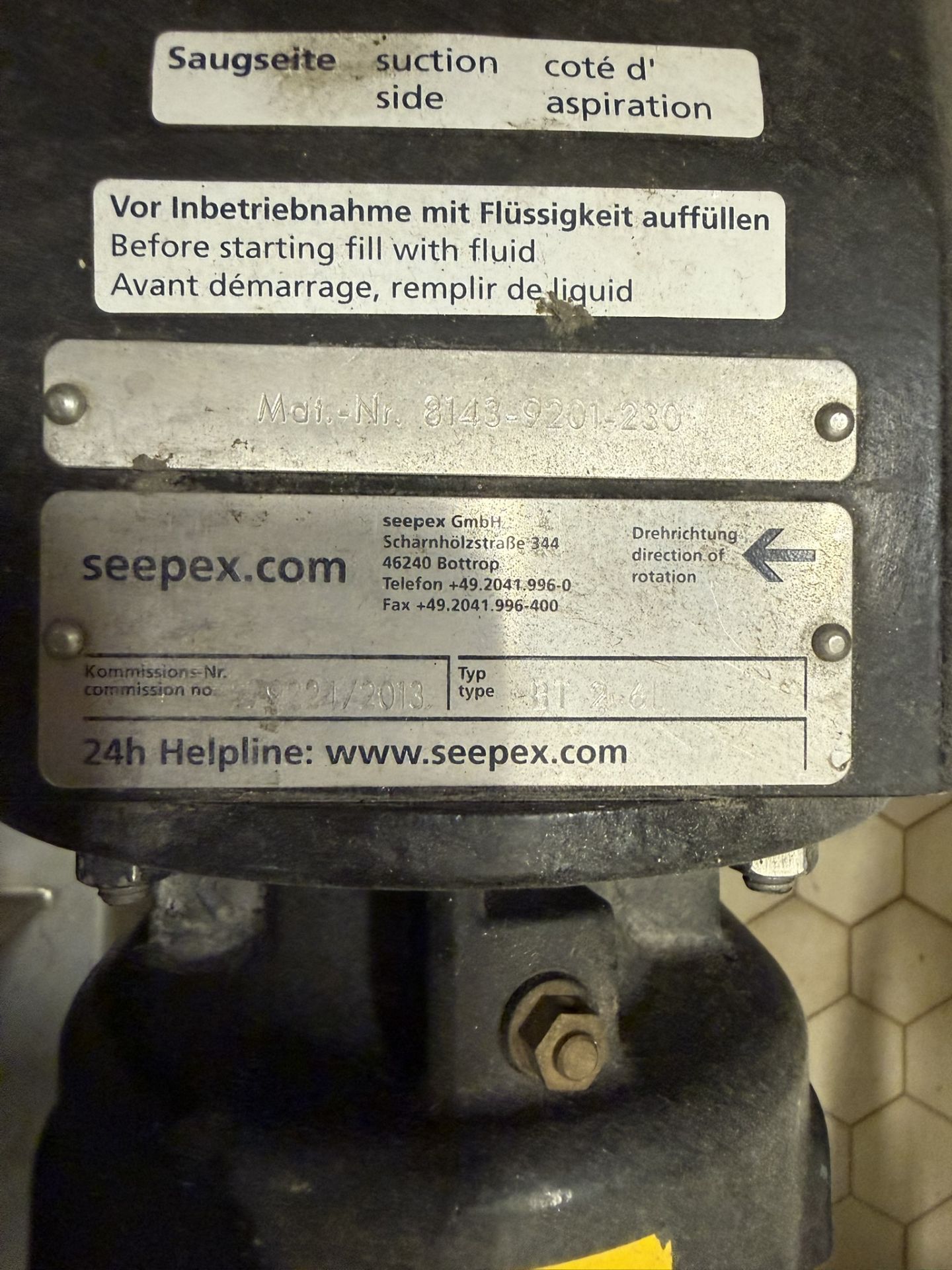 2013 GEA Westfalia Model GSC60-06-077 Centrifuge, 30 KW, 1780 RPM, 480 V, S#9065-84 | Rig Fee $650 S - Image 8 of 14