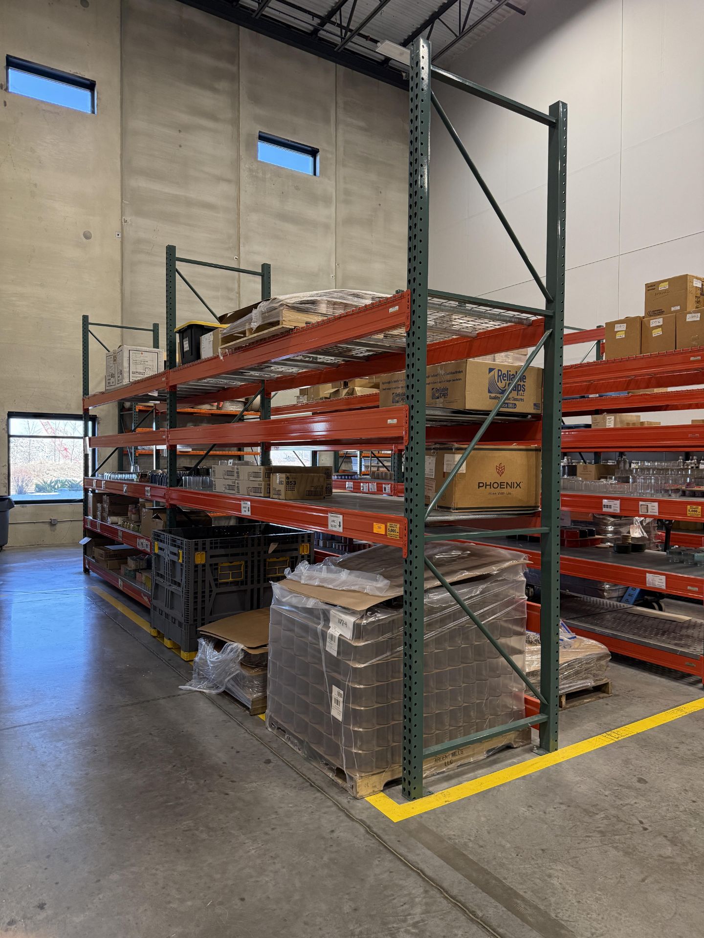 Half Pallet Racking Pallet Racking- 2 Sections- Each Section Approx 144