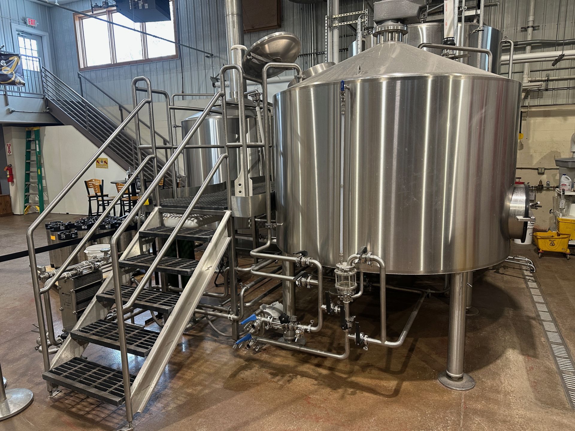 JVNW 2-Vessel 20 BBL Stainless Steel Brewhouse & 55 BBL Hot Liquor Tank - | Rig Fee $6500 - Image 4 of 27
