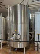 JVNW 40 BBL Stainless Steel Brite Tank - Dish Bottom, Gycol Jacketed, Mandoor, Site Glass, CIP and