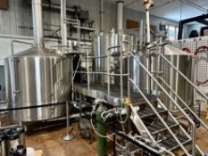 JVNW 2-Vessel 20 BBL Stainless Steel Brewhouse & 55 BBL Hot Liquor Tank - Insulated Mash/Lauter