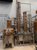 2015 Arnold Holstein Model SH 1100 Hybrid Copper Pot and Column Still (Light Use), 500 L (132 Gal)