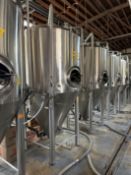 15 BBL Stainless Steel Fermenter, Glycol Jacket, Cone Bottom, 4 Stainless Steel Leg | Rig Fee $1050