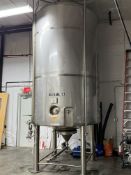 2016 Lehui Model 60 BBL Stainless Steel Brite Tank, Glycol Jacket, Cone Bottom, 4 | Rig Fee $1750