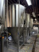 30 BBL Stainless Steel Fermenter, Glycol Jacket, Cone Bottom, 4 Stainless Steel Leg | Rig Fee $1250