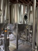 Deutsche 30 BBL Stainless Steel Fermenter, Glycol Jacket, Cone Bottom, 4 Stainless | Rig Fee $1250