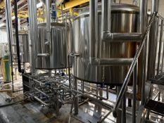 15 BBL Stainless Steel 3-Vessel Brewhouse- Stainless Steel Lauter Tun- Top Mixing, | Rig Fee $6650