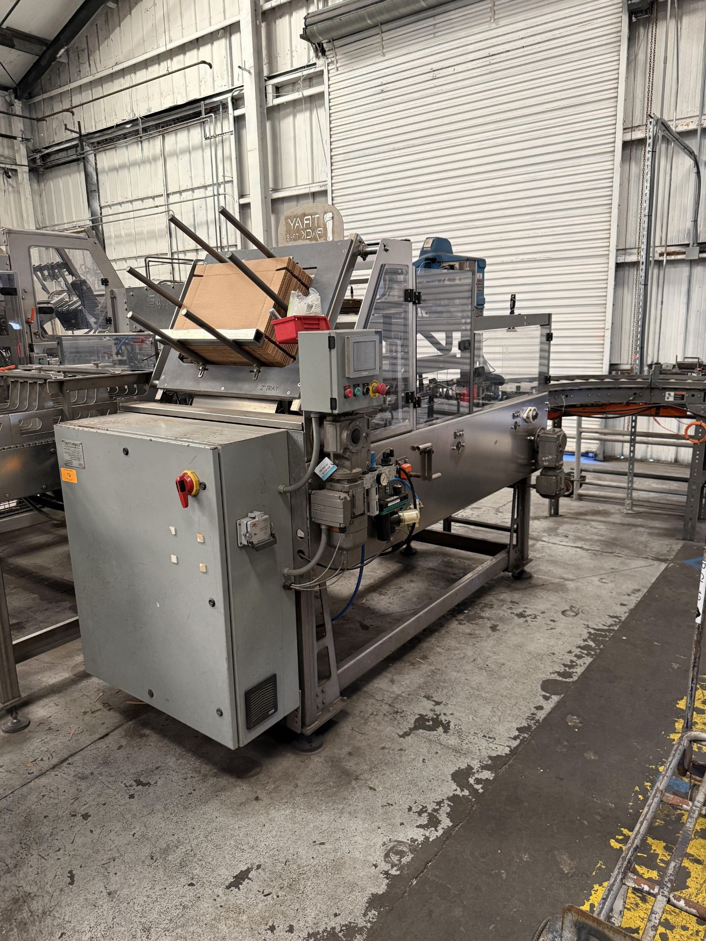 2017 Switchback Model TP-15 Tray Packer, Includes Infeed Conveyor ...