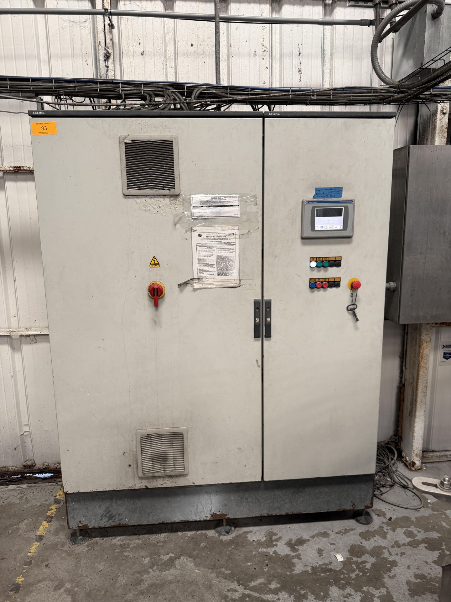 Mild Steel 2 Door Can Line Control Panel, 480 V