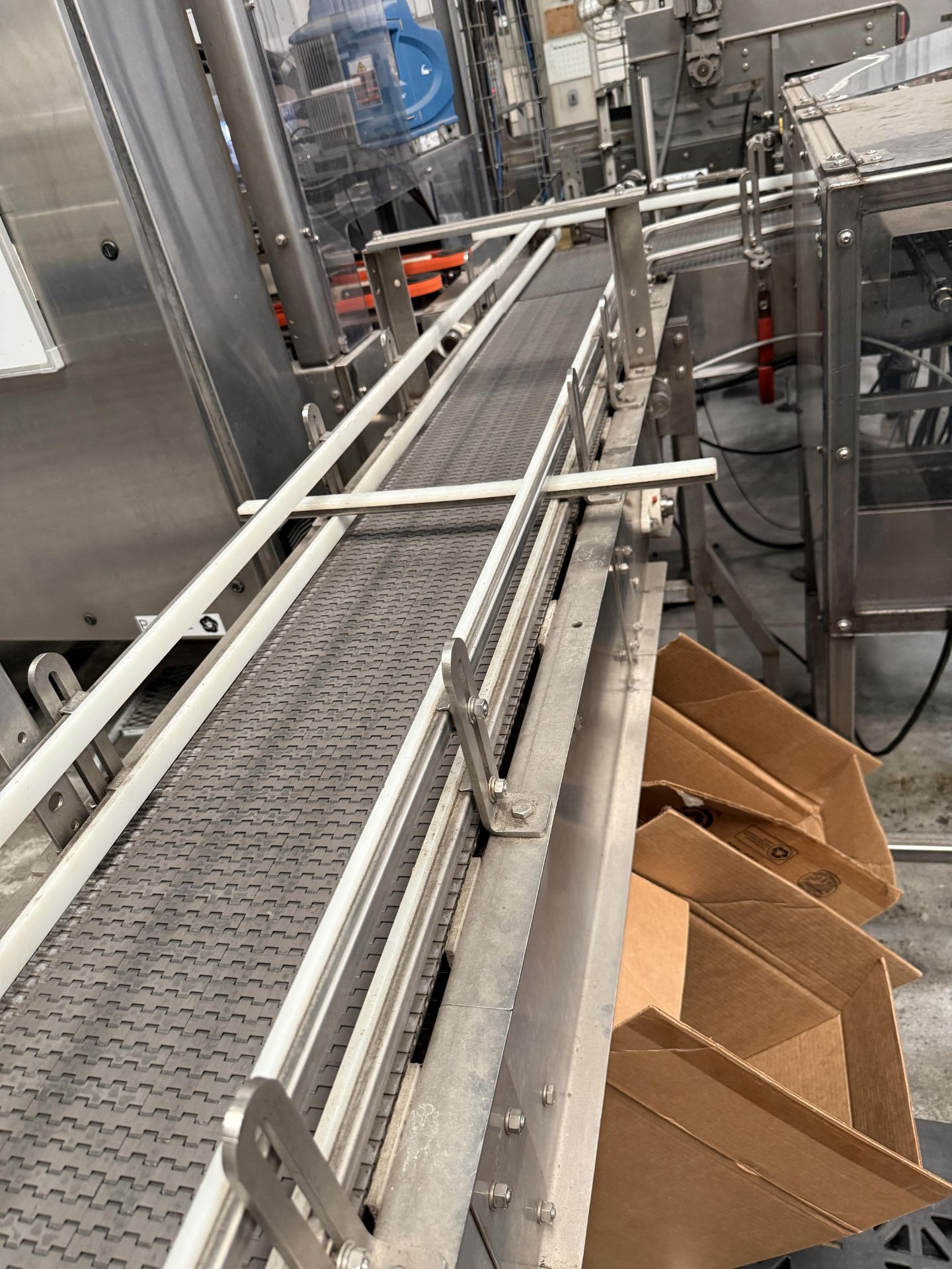 Stainless Steel Mass Conveyor- Infeed for Switchback TP-15 Tray Packer ...