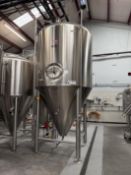 Premier Stainless 60 BBL Stainless Steel Fermentation Tank, Glycol Jacket, Cone Bot | Rig Fee $2200