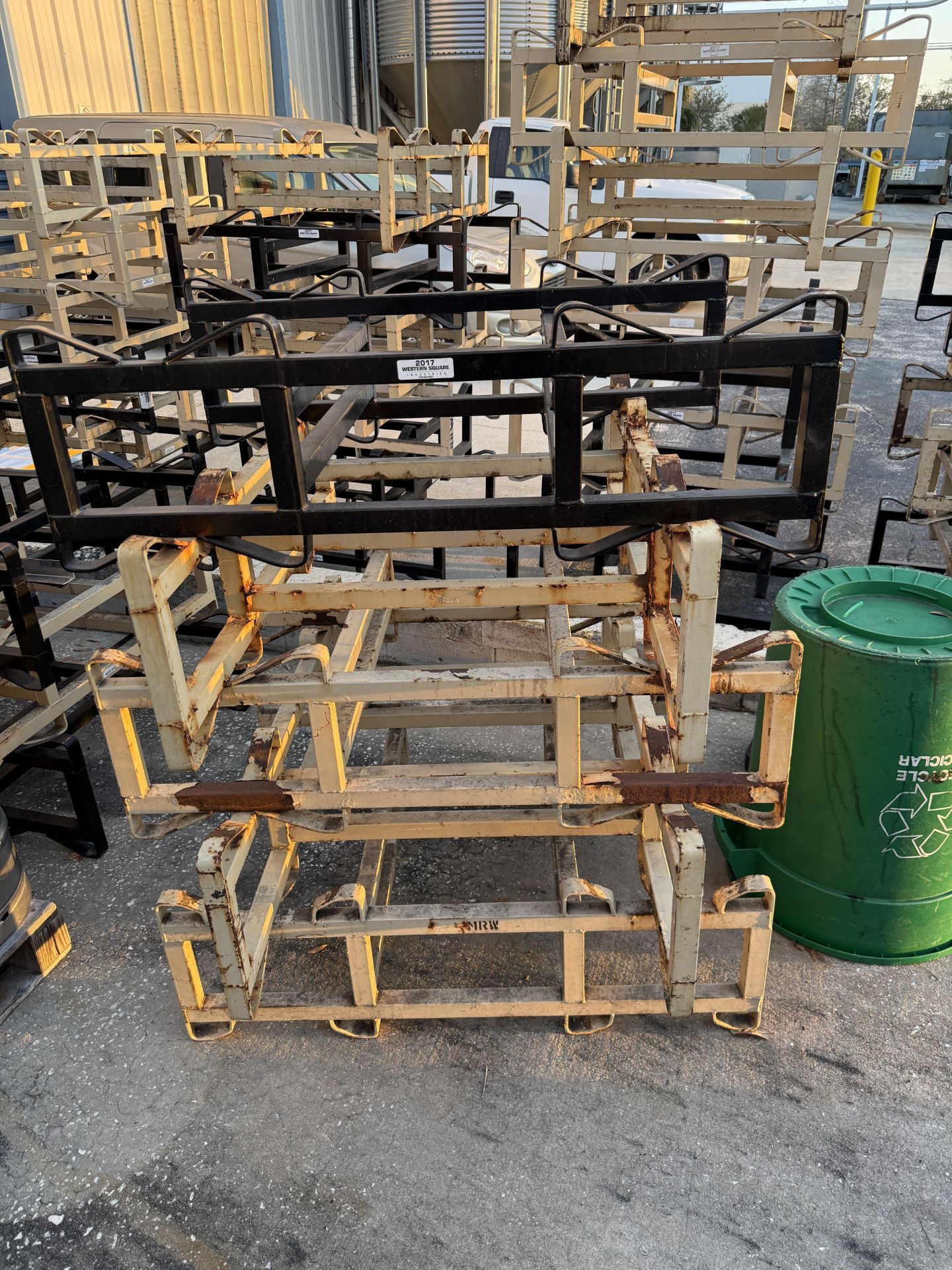 Western Square Industries 2 Barrel Barrel Racks- QTY 5, Each Rack ...