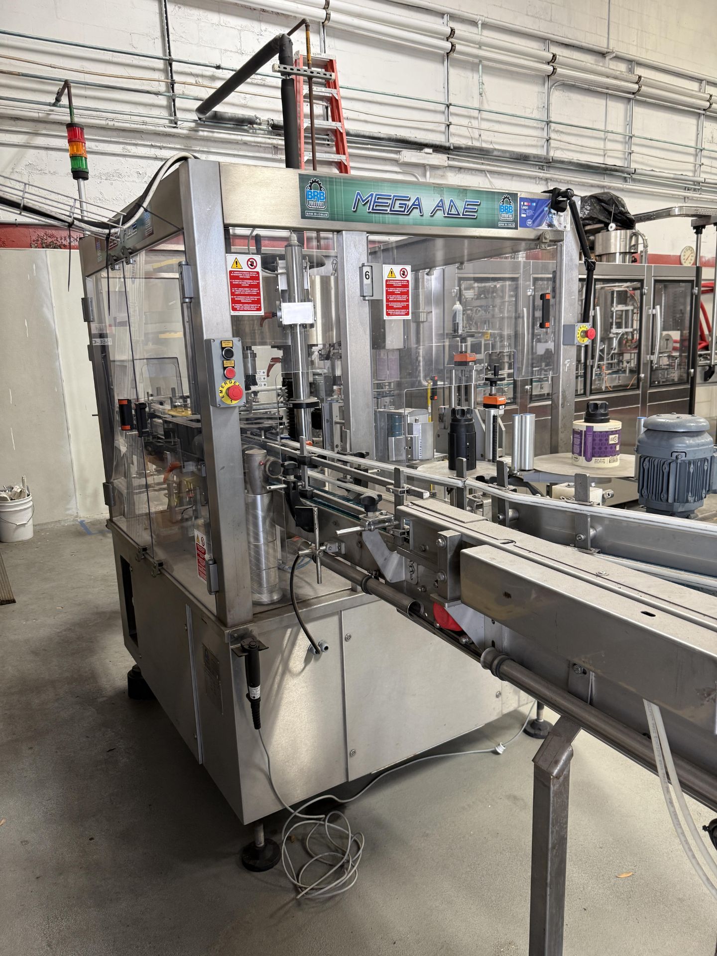 2017 BRB Globus Model MEGA ADE 633 CCW Automatic Rotary Labeling ...