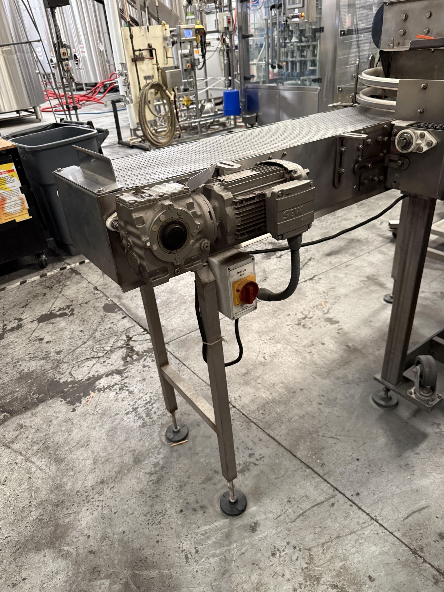 Stainless Steel Mass Conveyor- Infeed for Switchback TP-15 Tray Packer ...