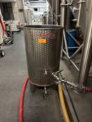 Letina 300 Litter Stainless Steel Storage tank, Single Wall, Open Top, 3 Stainless | Rig Fee $85