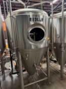 G.W. Kent 15 BBL Stainless Steel Fermentation Tank - Cone Bottom, Glycol Jacketed, Mandoor,