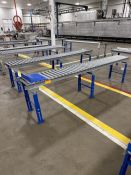 Mild Steel Gravity Conveyor-Approx 10' L X 15 1/2" Wide Roller- Rollers- Approx 1 1/2" Diameter,