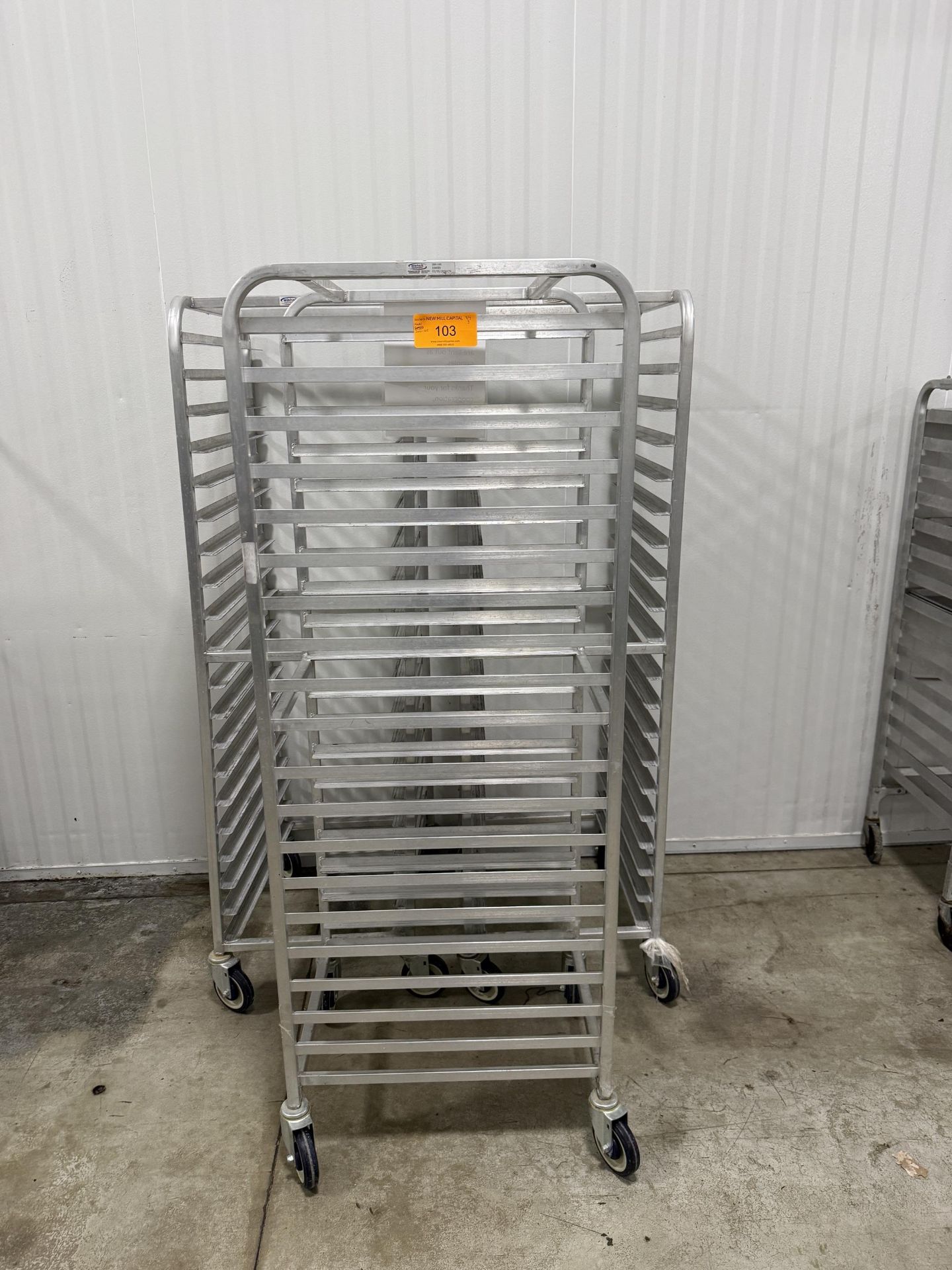 Win Holt Aluminum Roll-In Oven Racks - QTY (3) 20 Rack Spaces- Inside ...