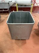 Koch Stainless Steel Dump Buggy- Inside Dims Approx 25" L X 25" W X 30" Tall